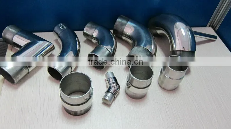 steel tube corner connectors for balcony / terrace deck railing baluster