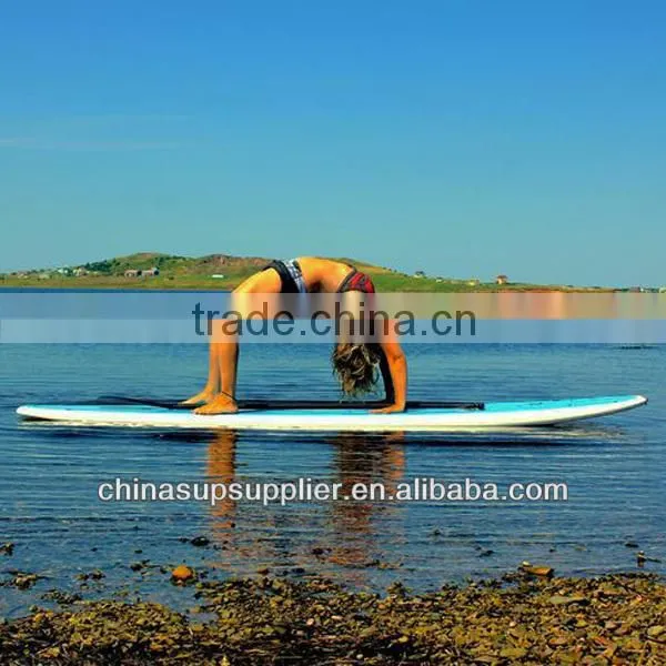 Women yoga sup board