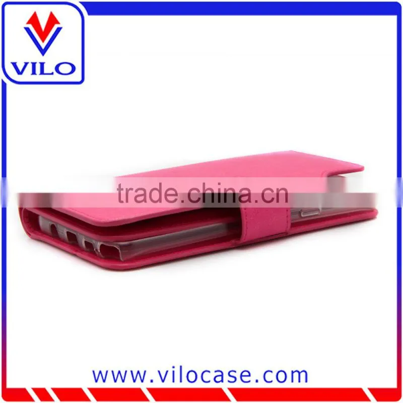 Cheapest many card holders wallet leather case for samsung Galaxy Note 5