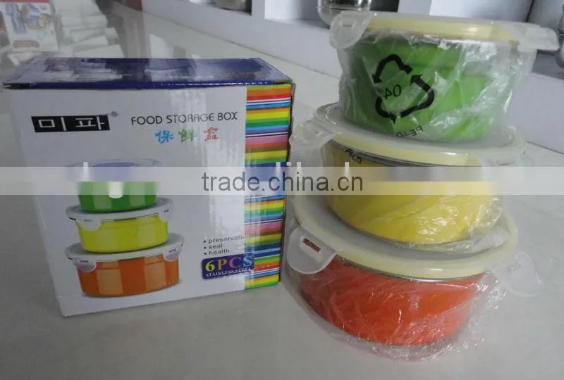 stainless steel container with color