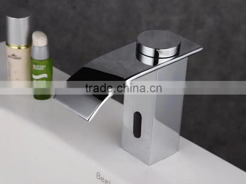 Cold only waterfall automatic faucet sensor tap(AC/DC)