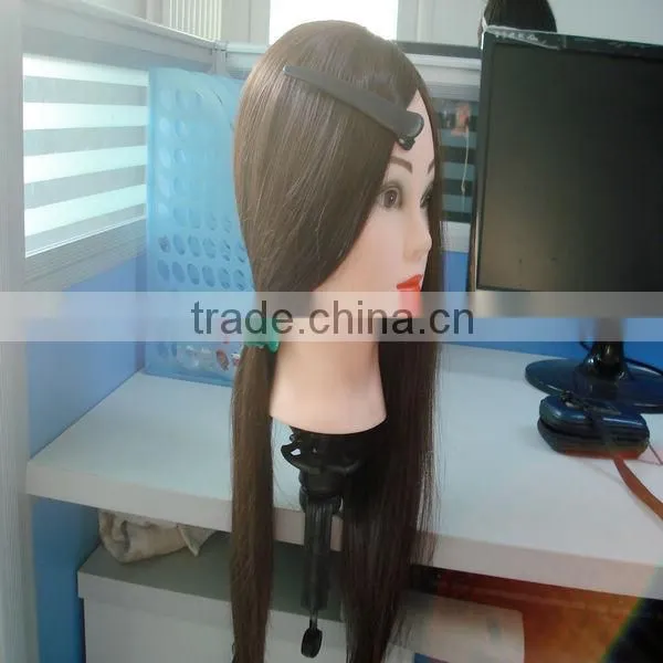 Custom Made male training head with 100% human hair