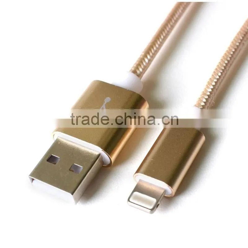 High speed quick charging nylon micro usb data cable for wholesale