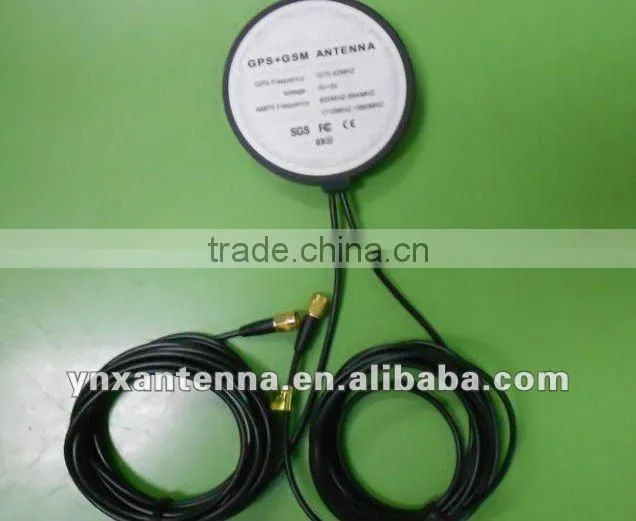 Combine auto gsm/gps antenna for car RG 174 cable 3M sma connector
