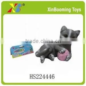 7.5" soft plastic toy dog model for kids
