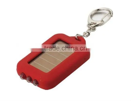 3LED solar keychain light