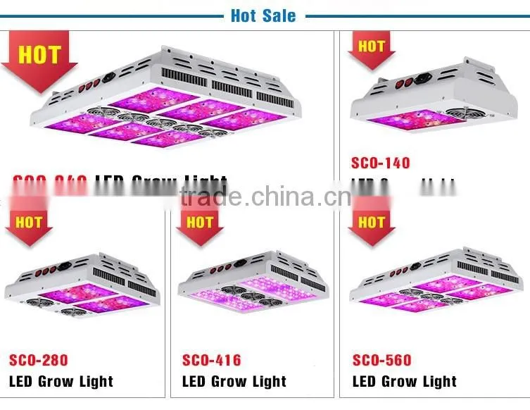 Hot 560W Full Spectrum LED Grow Light For Hydroponics Vege Medical Plants Fruit