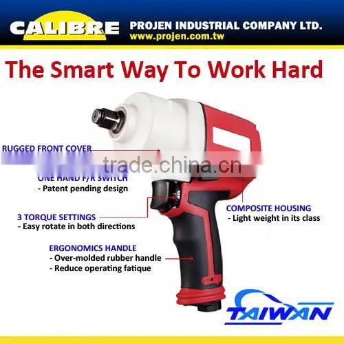 CALIBRE Aluminum Housing Twin Hammer 3/4" Air Impact wrench air impact gun