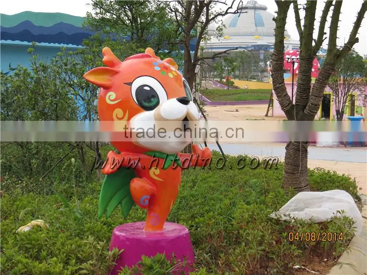 HLT Dino-Customized amusement park fiberglass cartoon model
