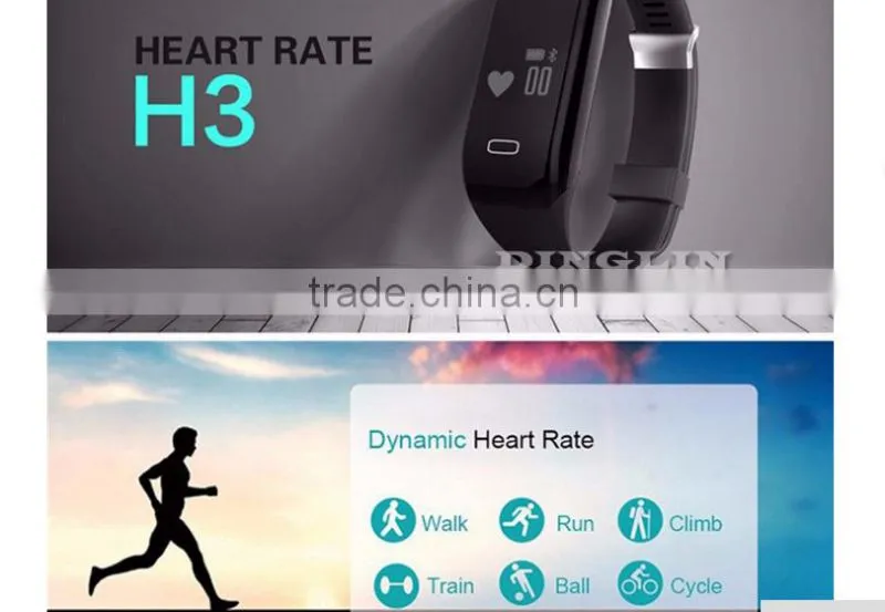 fitness band tracker heart rate monitor smart bracelet for iphone