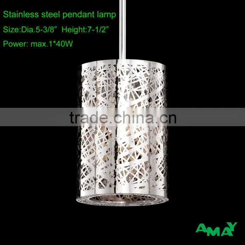 New design stainless teel ceiling lighting with crystals