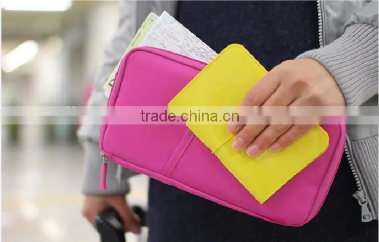 NEW Travel Passport Credit ID Card Document Bag Cash Wallet Purse Holder Case