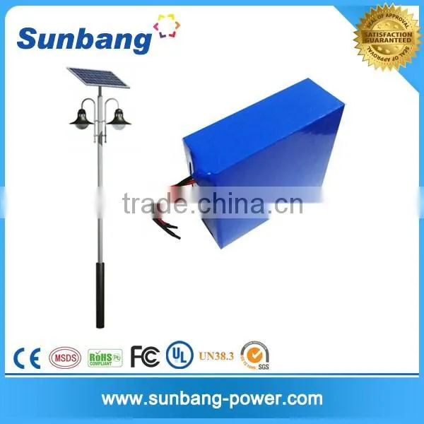 Customized deep cycle 12v 5ah lithium battery pack for solar street light/lamp