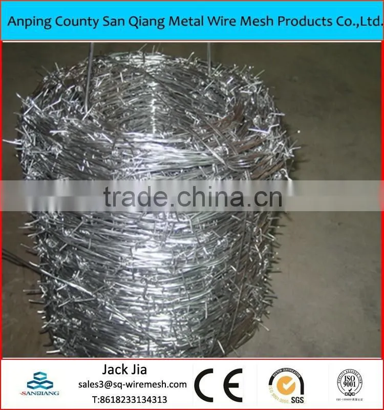 galvanized barb wire