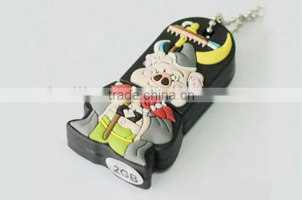 2013 the most funny Pigsy silicone USB cover for the novel Pilgrimage to the West