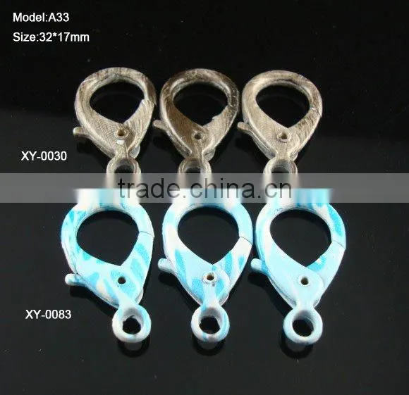 Nickel Plated Zinc Alloy Lobster Clasp
