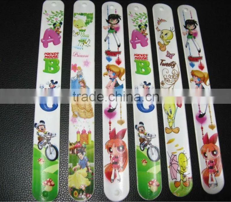 Reflective 3D Customized Silicone Slap Bracelet