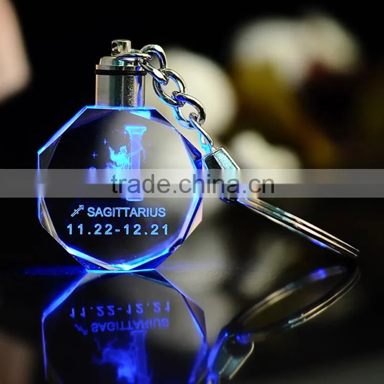 promotional engraved crystal smart car keychain