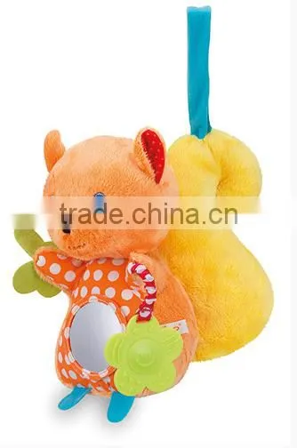 talking squirrel plush toy/plush animal squirrel keychain
