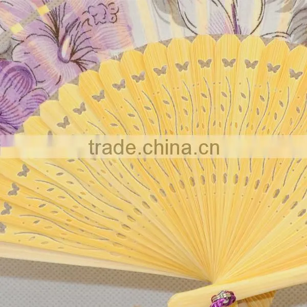 customized Japanese silk bamboo folding fan