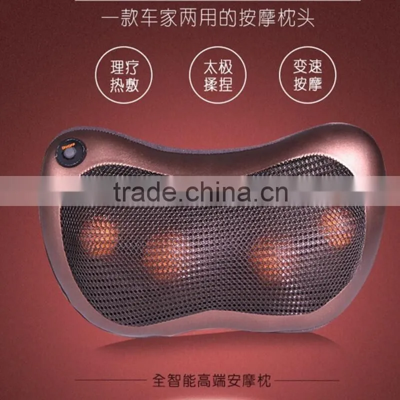 Hot 2016!! Infrared Heating Car Double Massage Device Neck Massage Pillow Massage Car Massager Cushion,Car Seat Covers,Headrest