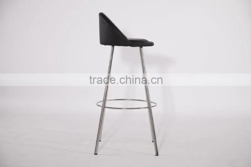 new style of stainles steel bar chair for modern deco