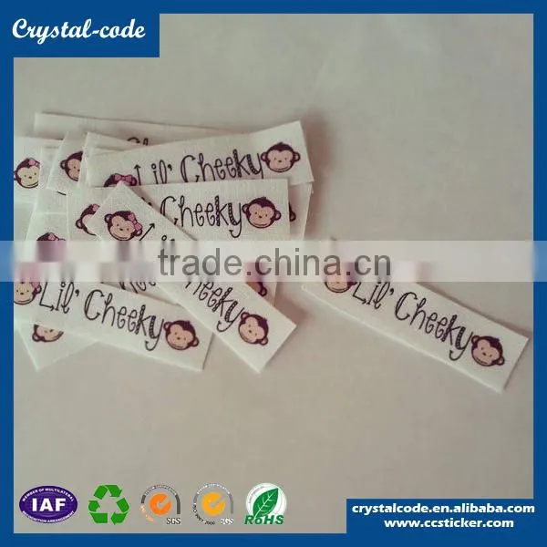 High quality direct factory printed No MOQ woven label