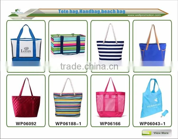 Wholesale lightweight polyester foldable shopping tote bag