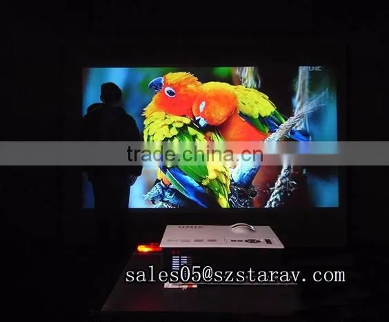 Portable Full HD 800 lumens UC40 LED Mini UNIC Projector Home Cinema Business HDMI AV SD 1080P + US/EU Plug Power Cable
