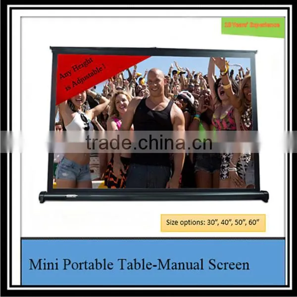 Mini portable projector screen for DLP projector mini desktop screen