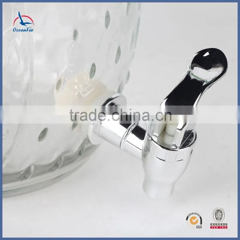 4L Hot Sale Beverage Glass Jar Owl Shape Cup Glass Dispenser