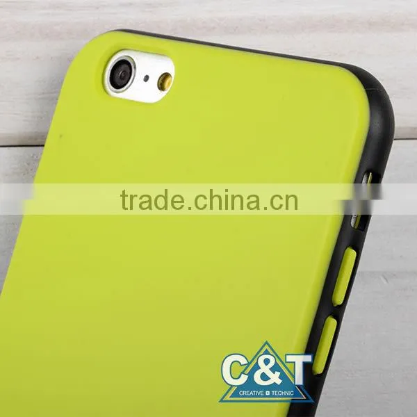 C&T Clear TPU Gel Rubber Dotted Buffer Protective Case Cover for iPhone SE