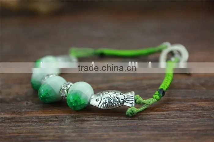 Bead ceramic wristband Bracelet , fish shape silver material bracelet