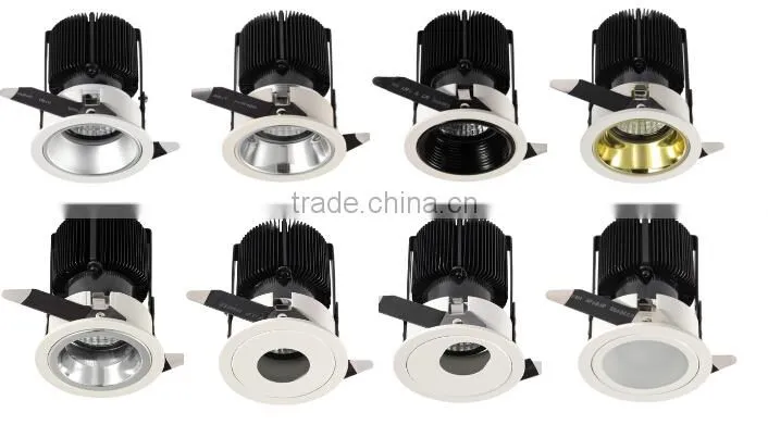 6w 9w 13w led spot light with black anti-glare inner ring