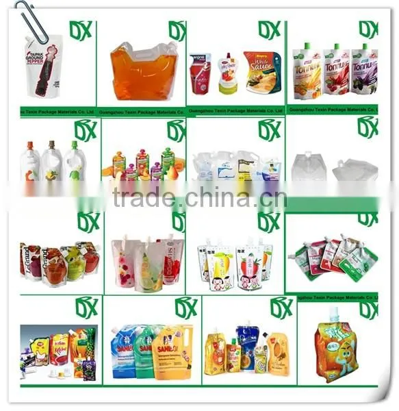 Customized printed wholesale price HDPE resealable stand up cooked chips food bag packaging in Dubai wholesale market
