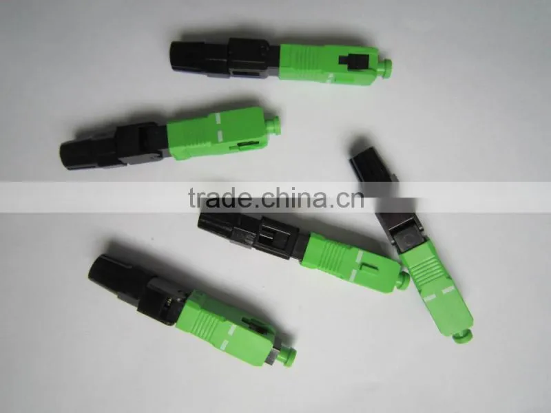 sc/apc fast connector field assem/fastbly optical conector for ftth drop cable