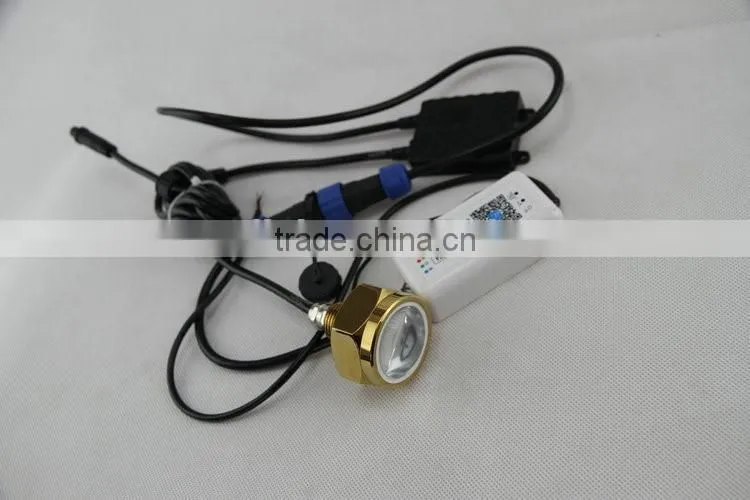 Excellent Quality IP68 Waterproof Rate 9 LED Underwater Marine Boat Drain Plug Light brightest 27W WIFI RGB DC11-28V