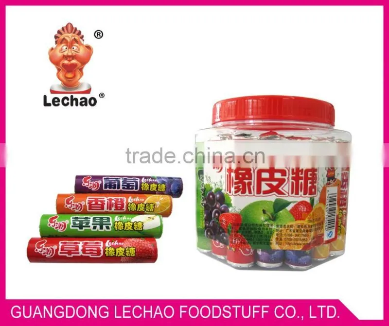 Colorful Assorted fruit soft candy roll
