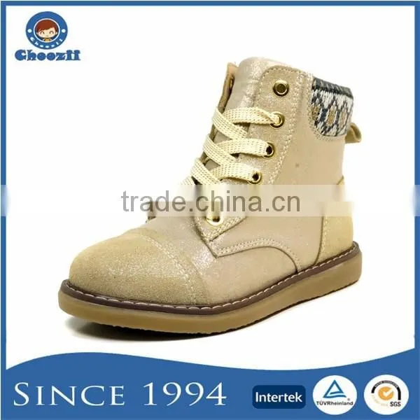 Fashionable Girls High Top Lace-up Special Grain Sneaker Boots Shoes