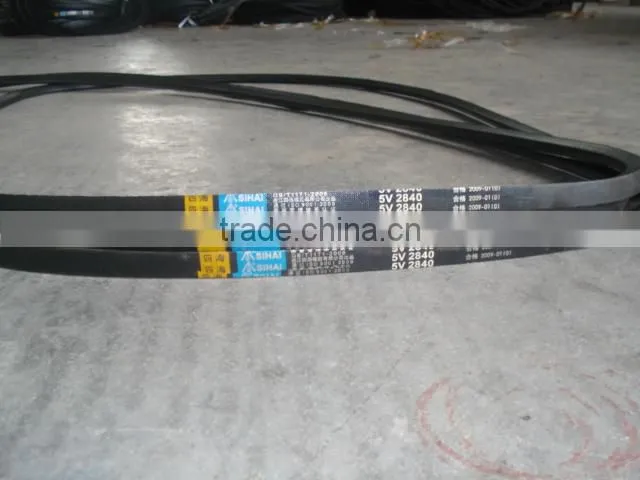 Wedge wrapped conveyor belt