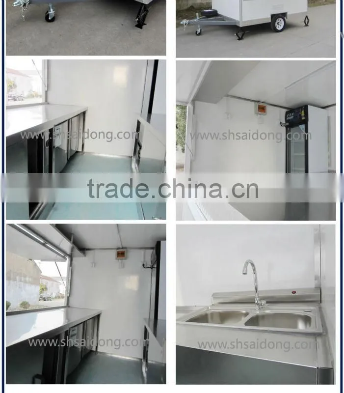 new mini electric mobile food truck food concession trailer