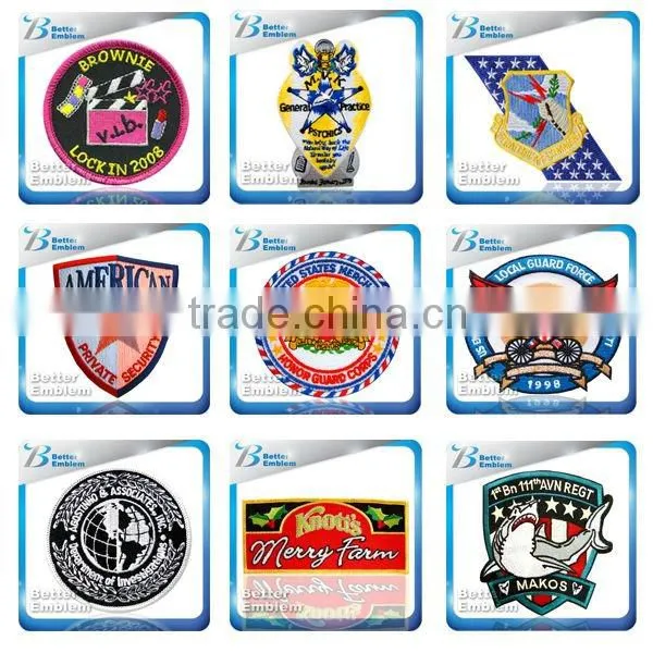 embroidery custom car emblem badge logo