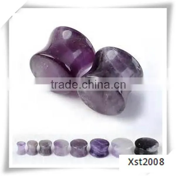 natural stone ear plug jewelry from china factory
