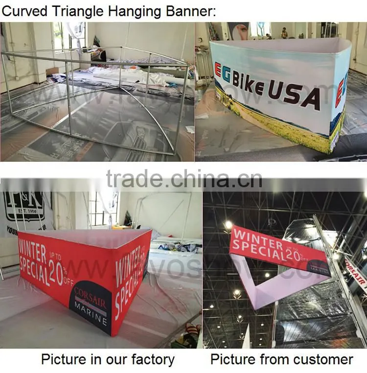 Chinese Factory Best Quality Tension Fabric Graphic Portable Hanging Signage