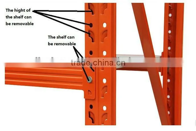 Warehouse metal 4 tiers racks storage HSX-2120
