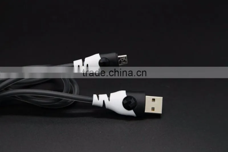 Wholesale price for Samsung micro usb charging cable usb charger with led light, candy colors