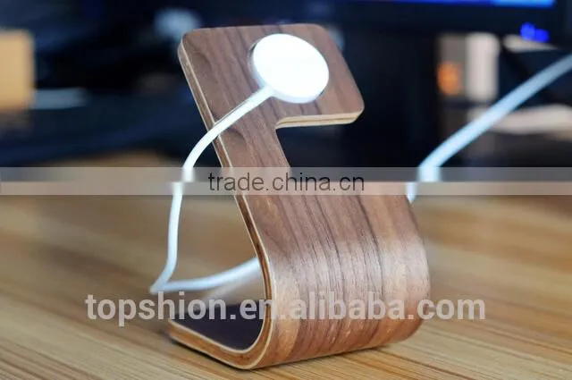 Wholesale for ipad iphone 6 wood stand charging stand holder multi-function, for apple watch wooden stand
