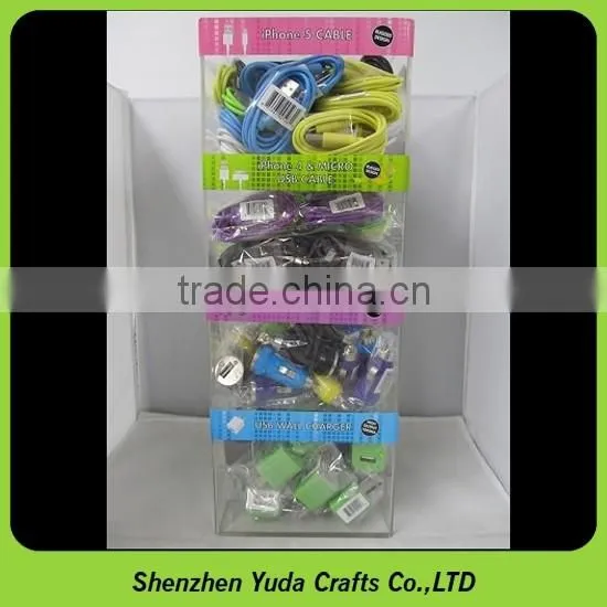 elegant design acrylic phone display stands for shop, plexiglass pos display stand, lucite point of sale display