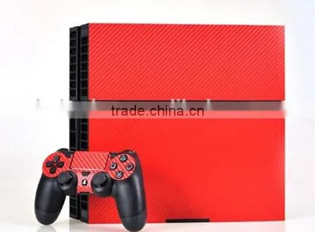 carbon fiber skin sticker for video games ps4 console and controller