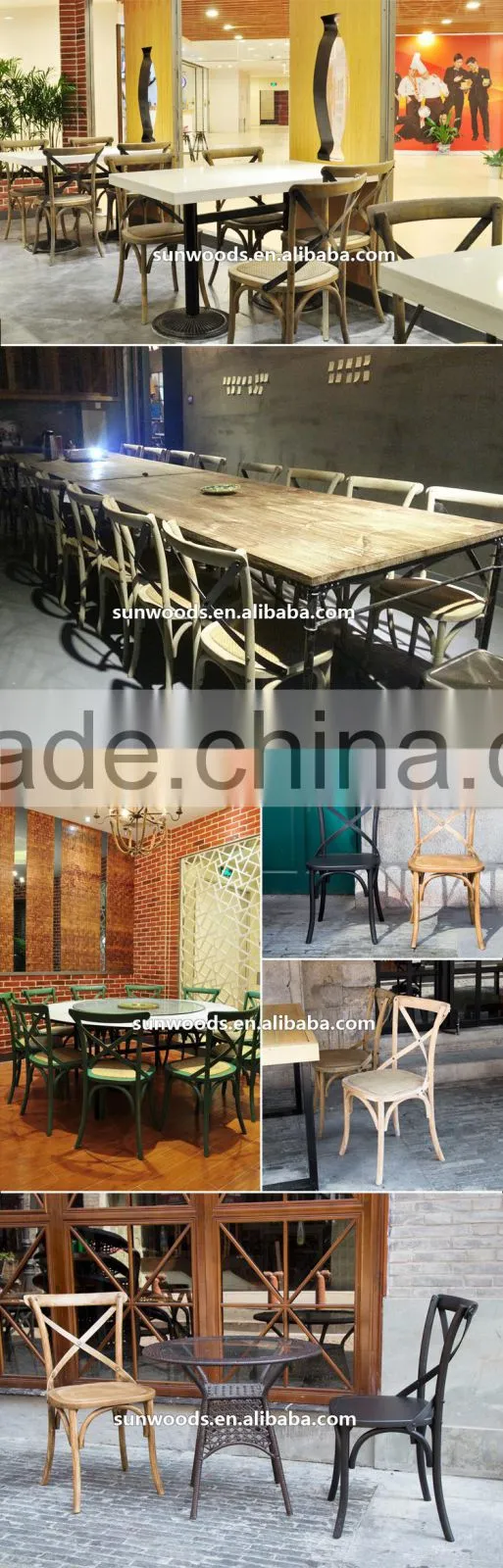 X cross back dining chair with high quality